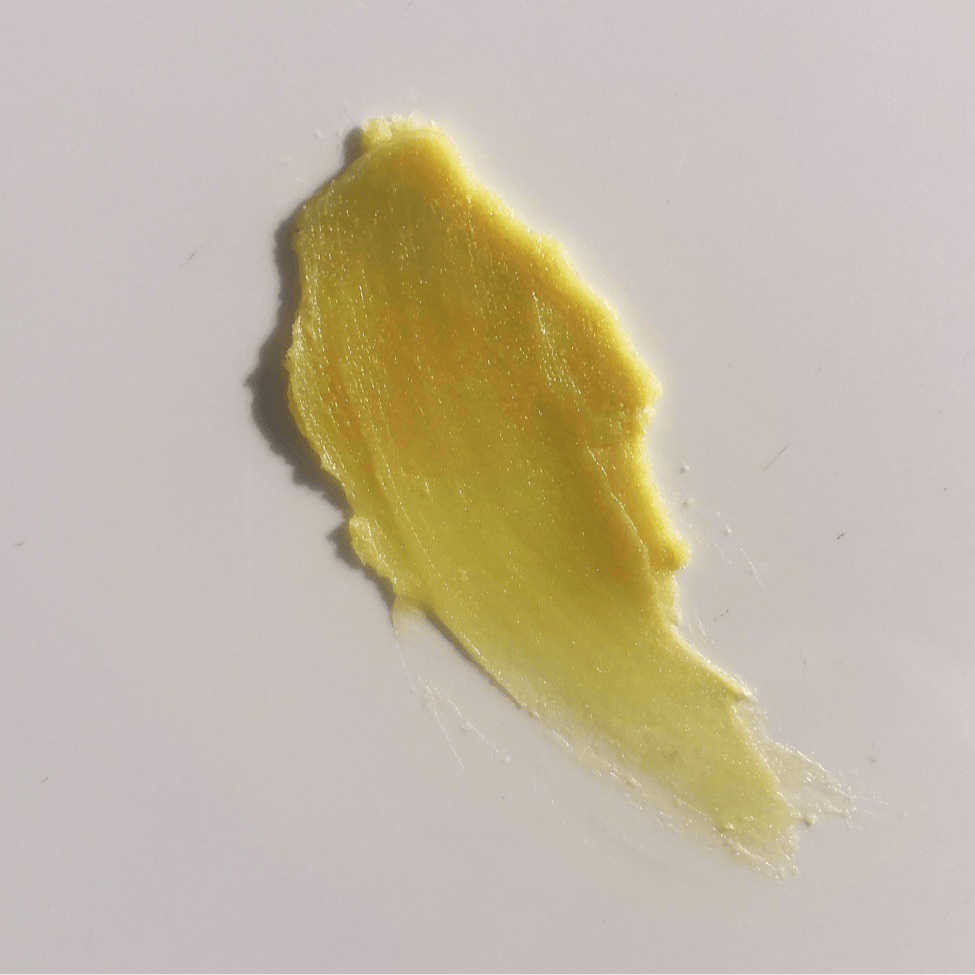 ethical bee venom • muscle melt • smeared on a white background to show product consistency • alambique