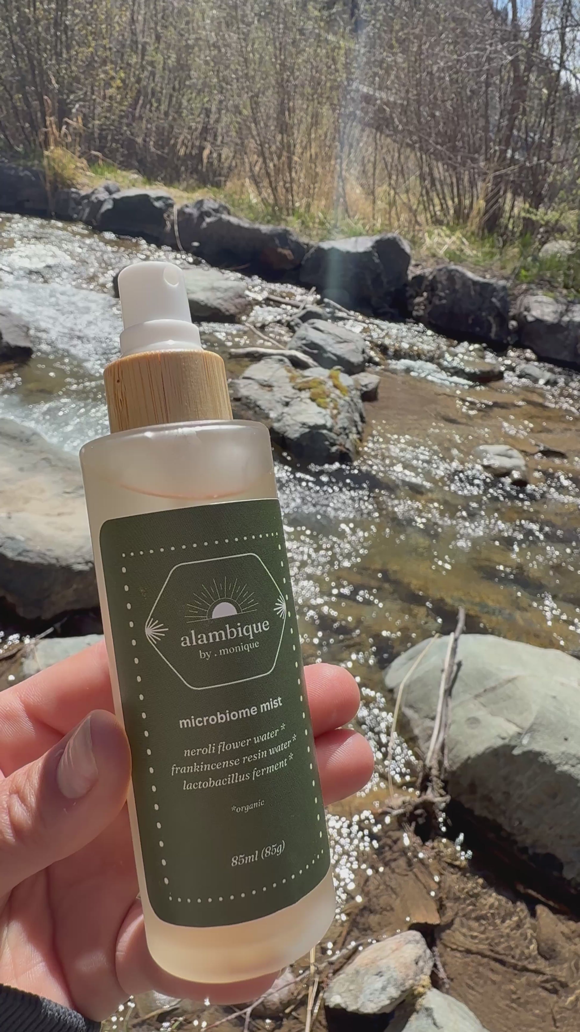 organic microbiome facial mist neroli frankincense the alambique taos new mexico
