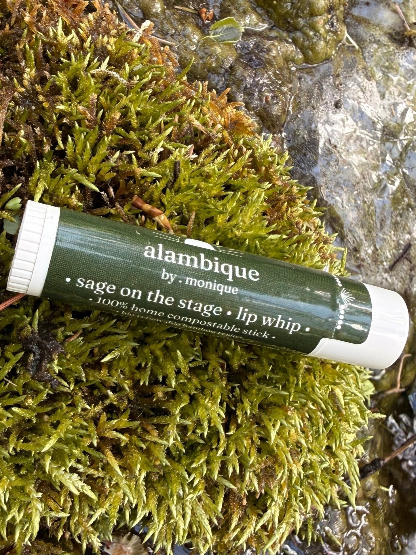 sage on the stage • lip whip • 100% compostable stickMy Storethe • alambique