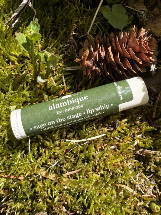 sage on the stage • lip whip • 100% compostable stickMy Storethe • alambique